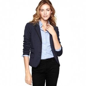 GAP - The Academy Blazer in Navy with Black Trim Size 2